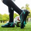 Herren Fußballschuhe Knöchel Futsal Fußballschuhe Atmungsaktive Stollen Fußballschuhe Outdoor Trainingssneaker Teenager Fußballschuh