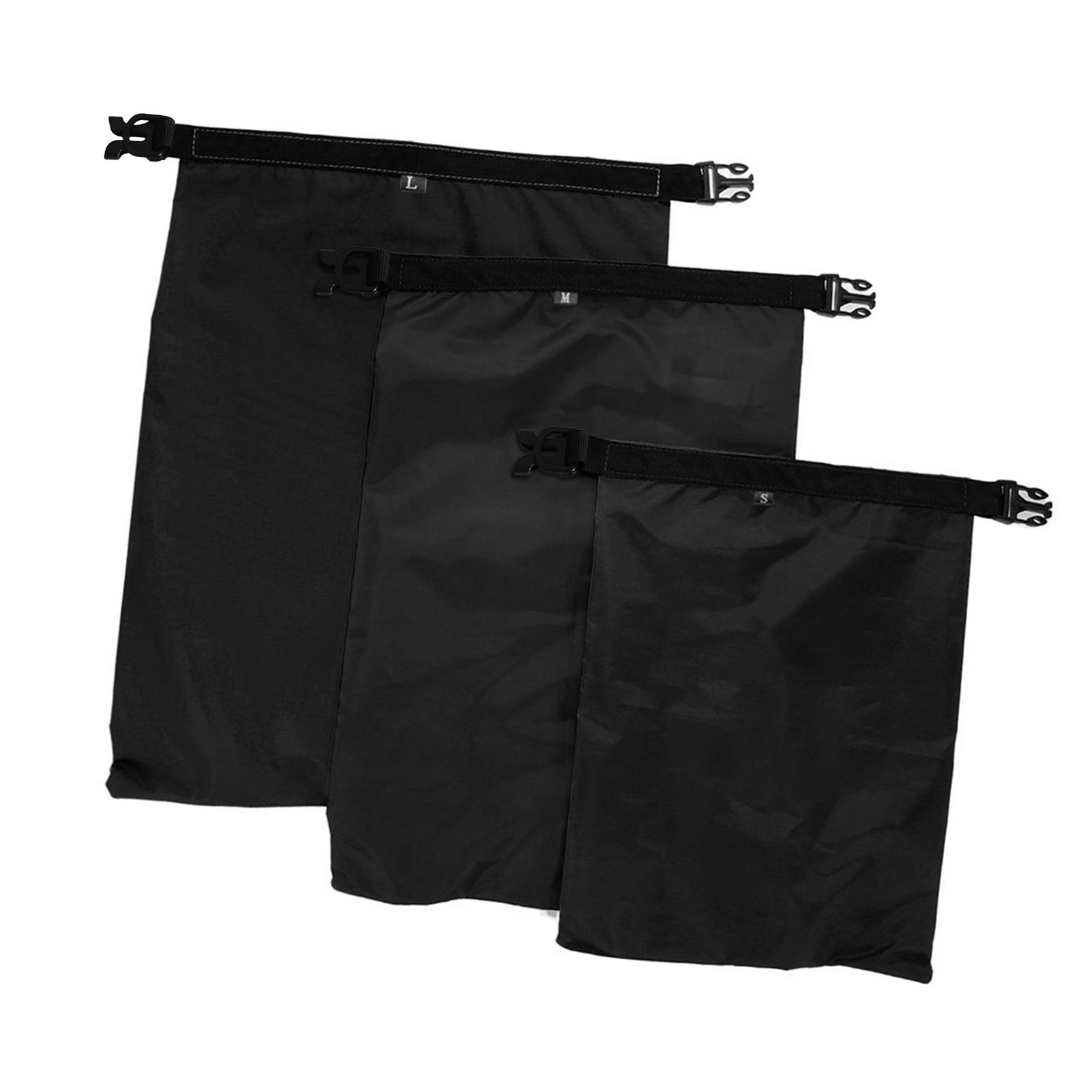 

Hiking Laundry Pouch Lixada Pack of 3 Waterproof Bag 3L+5L+8L Outdoor Dry Sacks for Camping Hiking Traveling dry sack чёрный