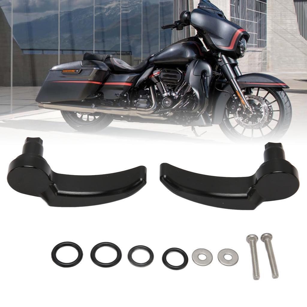 1 Pair Saddlebag Kit Anodized Finish Saddle Bag Lifter for Limited FLHR FLHT FLHX FLHTK 2014 To 2023