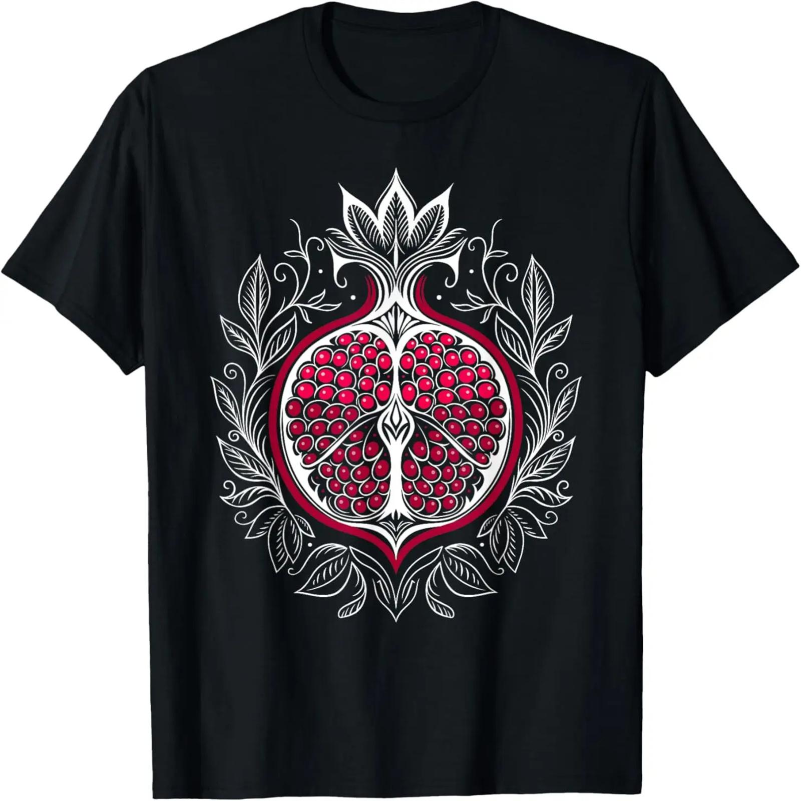 

Pomegranate Summer Outfit Trendy Pomegranate Tribal Costume T-Shirt XXXXXL чорний