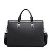 Men's Cross Texture Business Briefcase, Water Resistant Large Capacity Laptop Handbag, Office Shoulder Crossbody Document Bag