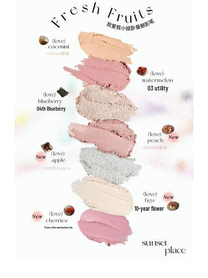 FLORTTE Pearl Shimmer Under-Eye Gel Pencil - Long-Lasting, Highlighting Eyeshadow Stick