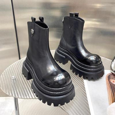 Stiefeletten für Damen High Heels Modeschuhe Blume Winter Goth Chelsea Boots Neu Gladiator Komfort Kleid Mujer Botas