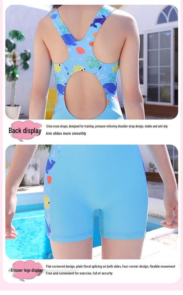 2026 New Girls' Quick-Dry Full Body Wetsuit for Swimming and Training – Customizable Competition Swimsuit
