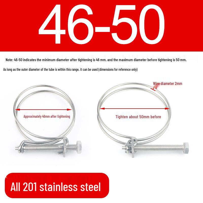 Stainless Steel Double Wire Hose Clamp Set