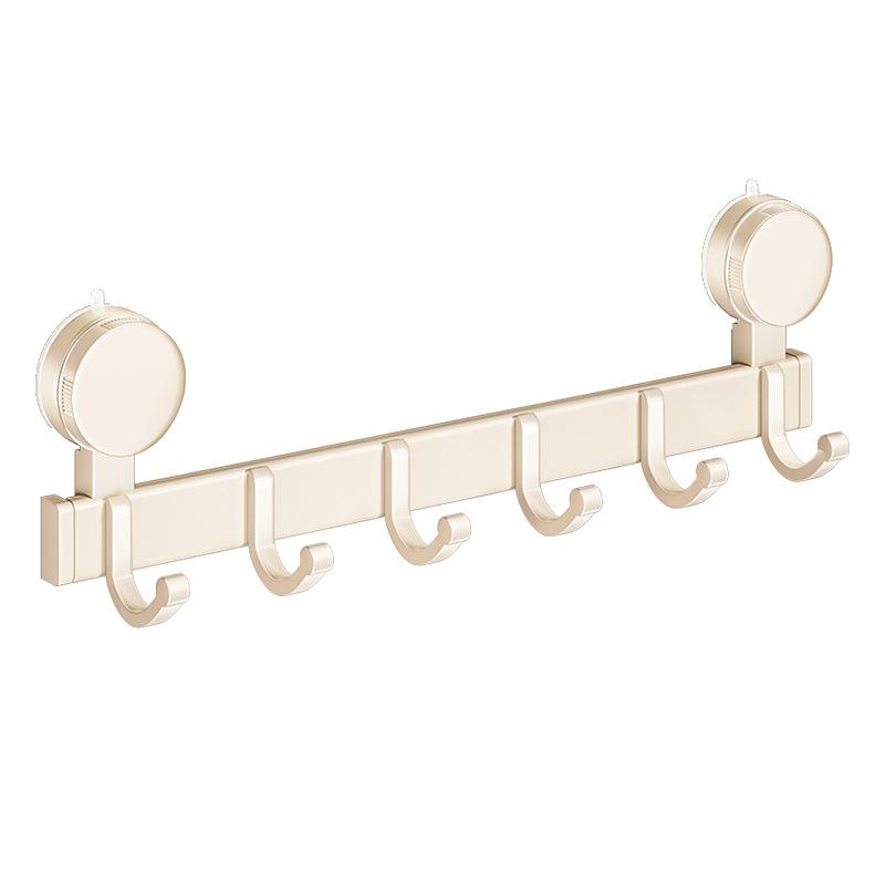 Strong Vacuum Suction Cup Hook Hanging Clothes Storage Rack, No Punching Behind The Door, Wall Hanging Load-bearing Clothes Storage Rack