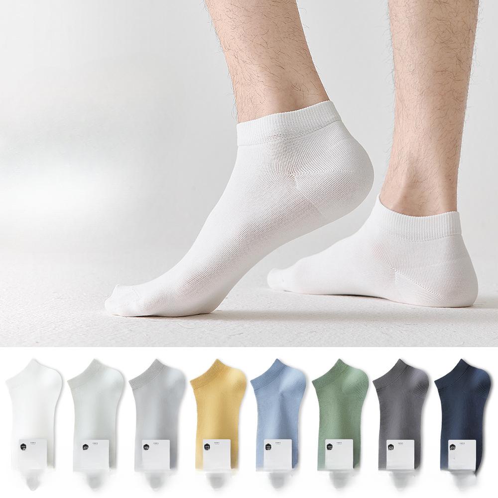 Men's Spring and Summer Style Cotton Sports Sweat Absorbing Deodorizing Short Cotton Socks
