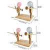 Batalha de Homem de Bambu de Balão Jogo de Batalha de Bots de Madeira para Dois Jogadores Jogo de Batalha de Balões em Ritmo Acelerado com 20 Balões para Adultos