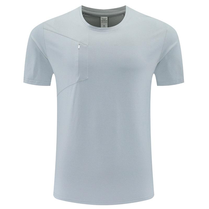 Quick-drying short-sleeved t-shirt men's outdoor sports round neck breathable sweat-absorbing fitness running mountaineering cycling