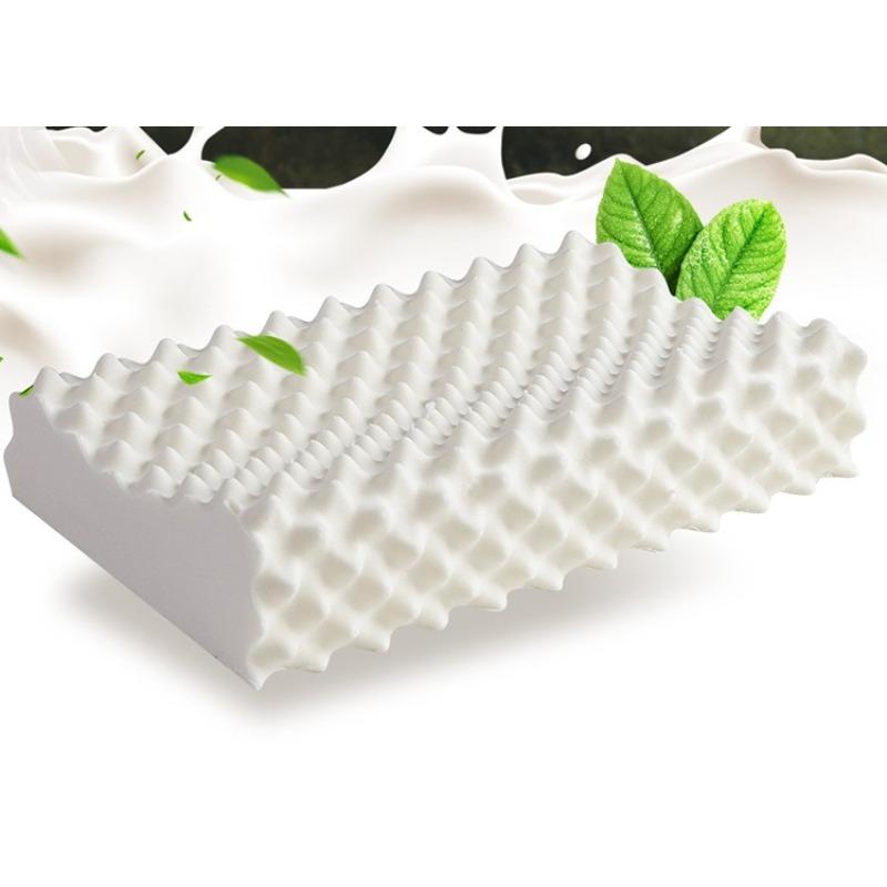 Natural Latex Pillow for Adults & Kids - Massage Neck Support Pillow Orthopedic Cervical Relief & Healthy Sleep Aid