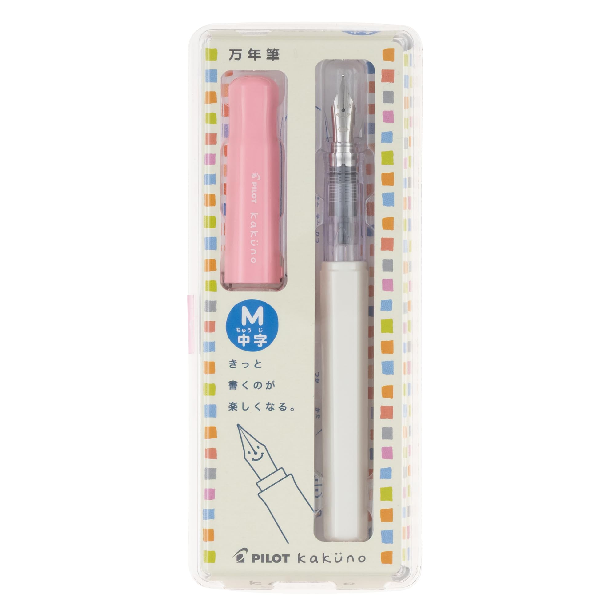 PILOT Kakuno Medium Soft Pink FKA1SRSPM Nib,