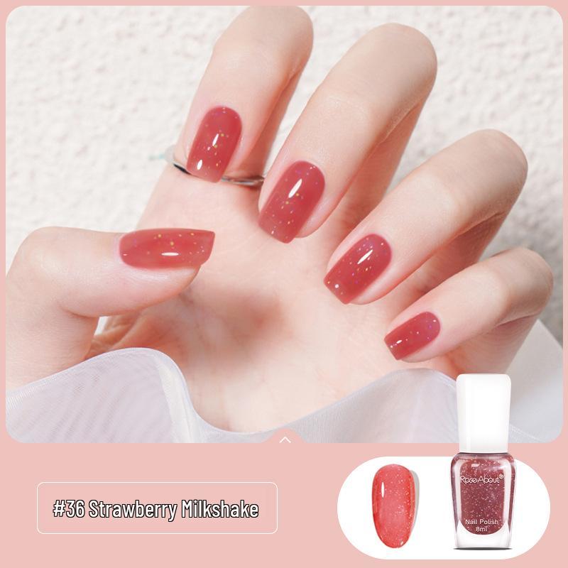 

Трансграничный отслаивающийся лак для ногтей: Стойкий, без запаха, ледяной прозрачный нюдовый отбеливающий для рук и ног.