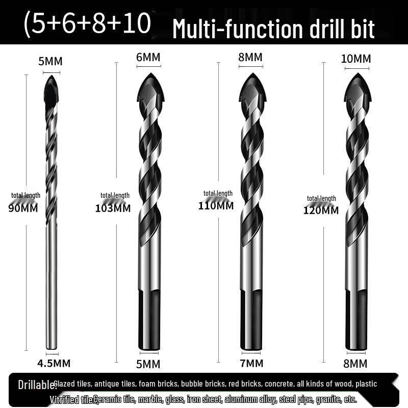 6mm Triangle Drill Bit for Tile, Concrete, Glass, and Cement