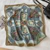 Double-Sided Silk Wool Square Scarf