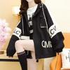 Navava Casual Lettering Pocket Long Sleeve Hoodie Jacket Nc342