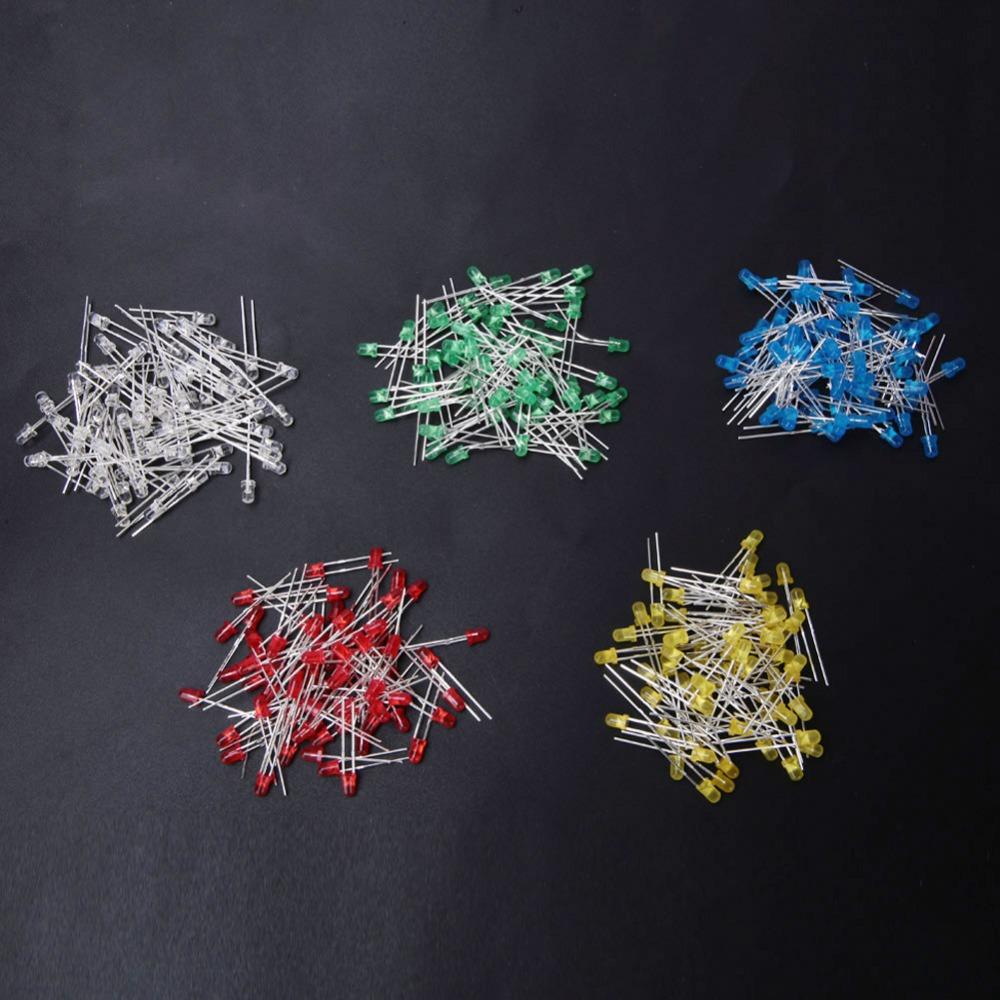 1000PCS Red/Yellow/Blue/Green/White LED Diode Lights  PCB Circuit