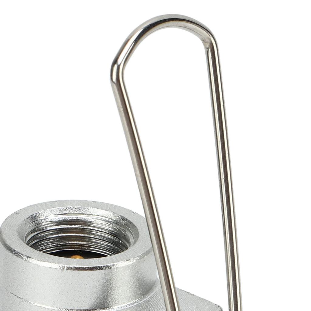 Outdoor Gas Tank Refill Valve Aluminum Alloy Frosted Gas Tank Mutual Filling Joint for Camping Hiking