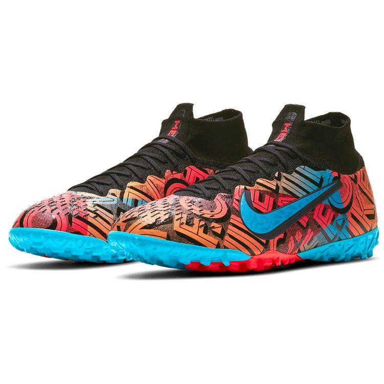 Nike Mercurial Superfly 7 TF Turf Firm Ground Cushioning Slip Resistant Abrasion Resistant Soccer Shoes Men's DA1871-011
