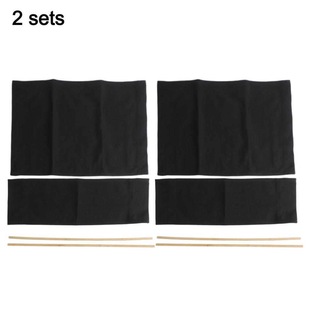 Space Saving Foldable Canvas Chair Seat Covers for Director Chairs Set of 2