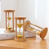 Runde Sanduhr mit Minuten-Holzrahmen