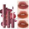 PCU Embossed Rabbit Velvet Matte Milk Tea Lip Glaze - Transfer-proof, Lightweight, Student-friendly Air Cream Lip Mud