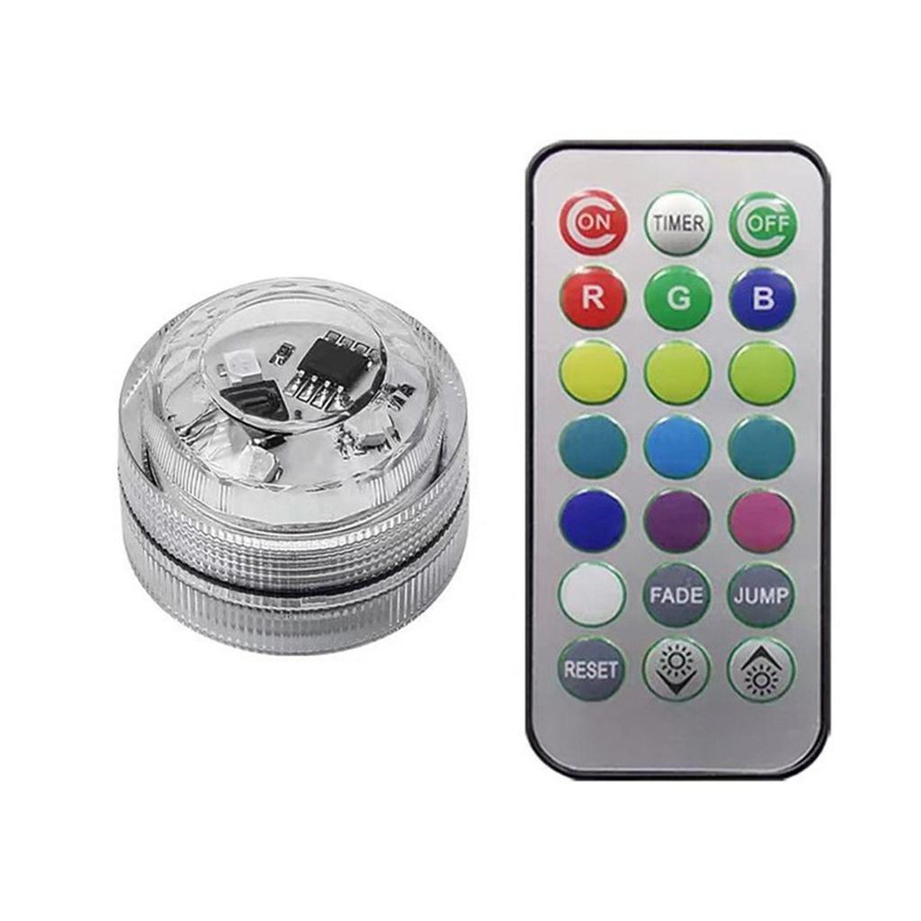 Car Interior Ambient Light Wireless LED Lights Remote Control Adhesive Atmosphere Light Universal Automotive Roof Light