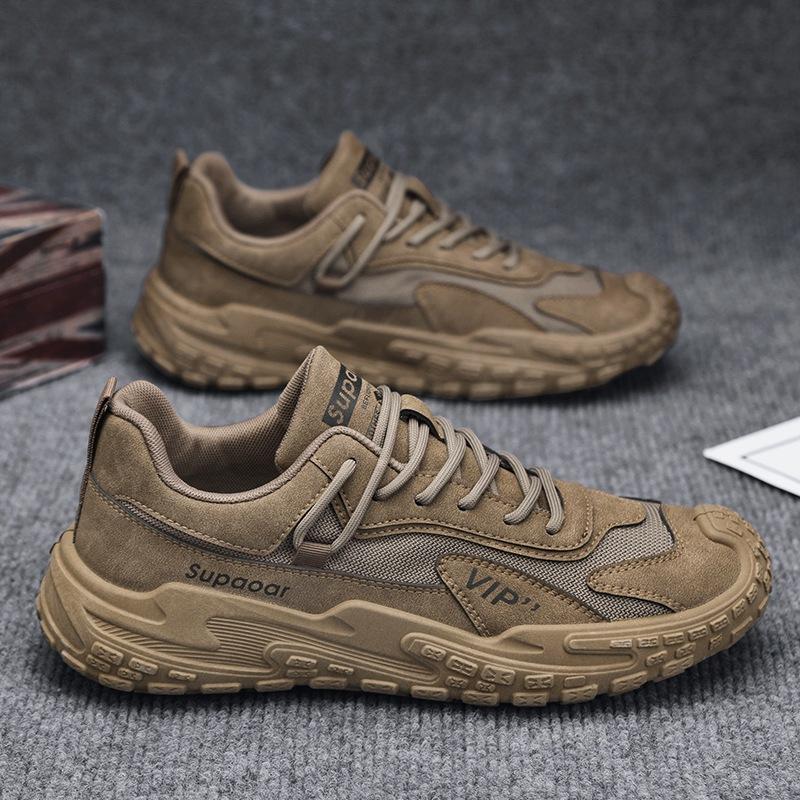 Men's shoes 2025 new spring casual sports shoes men's mesh breathable dad shoes student tide shoes men's outdoor