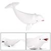 Simulated Sea Animal White Whale Model Plastic Ocean Animal Decoration Educational Toy for Home Decor Children 1Pack