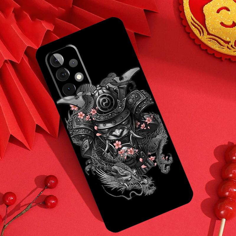 Samurai Oni Mask Case For Samsung Galaxy M21 M31 M35 M12 M13 M14 M15 M06 M16 M36 M56 M53 M32 M52 M55 M34 M54