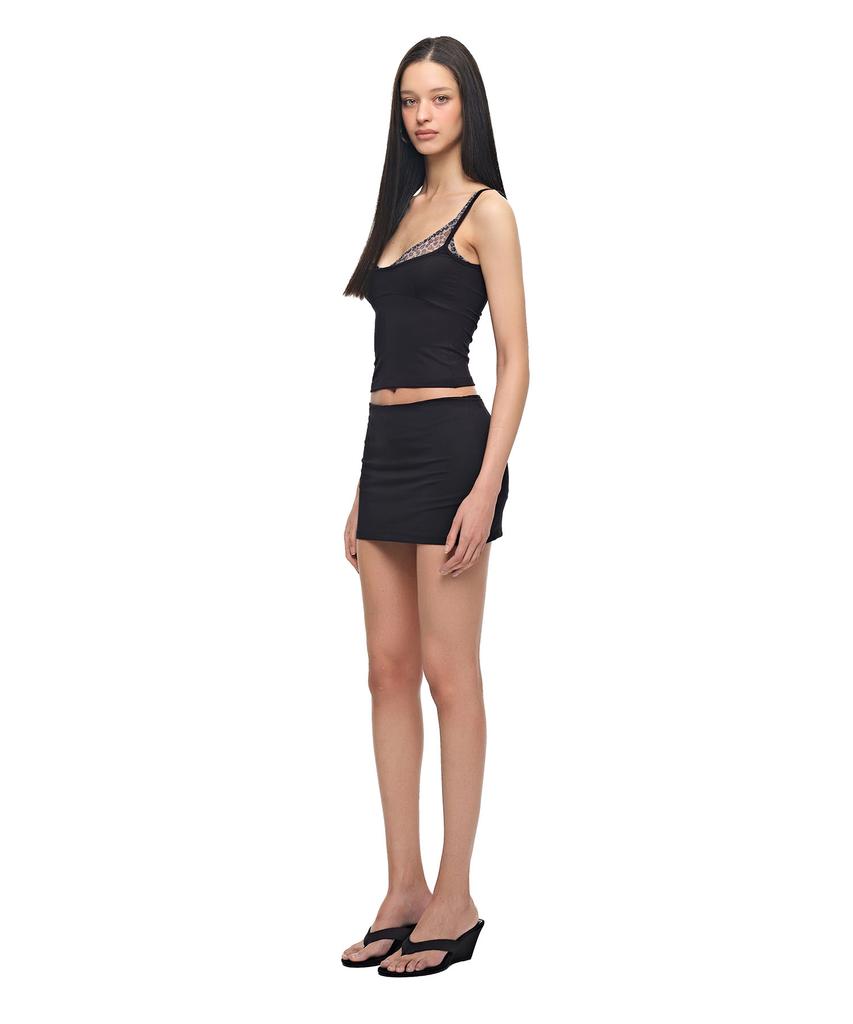 Too Much Tax Jersey Skirt Pants Black
