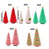 1Pc Mini Christmas Tree Tray Christmas Gift Desktop Christmas Tree Decoration Woolen Christmas Tree