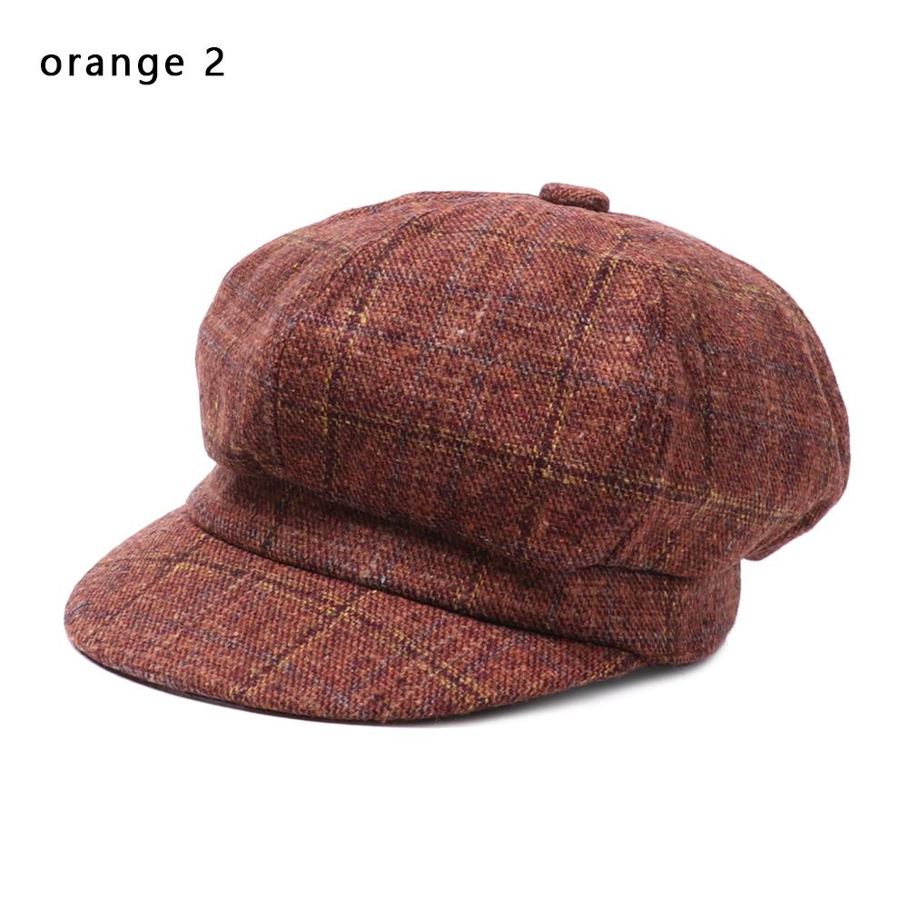 Casual Cotton Autumn Winter Painter Newsboy Caps Women Beret Sombrero Octagonal Cap Hats