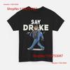 Say Drake For T Shirt Vintage Washed Graphic Fashion Stretched Versatile Comfortable Streetwear Slightly  Vintage Washed Casual