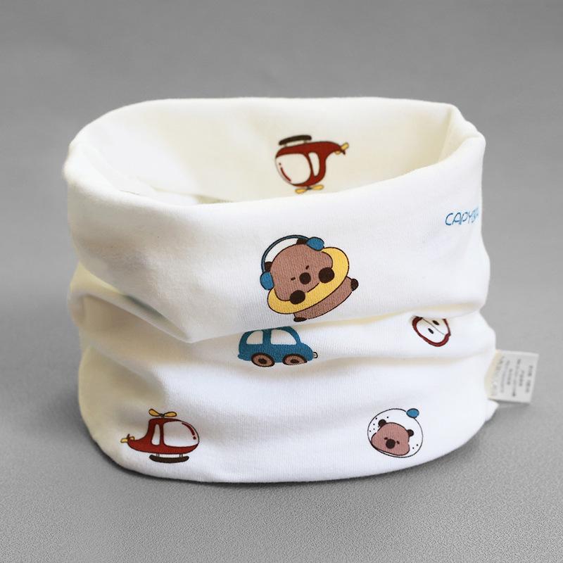 Class A Pure Cotton Baby Snood: Kids' Autumn/Winter Neck Warmer, Windproof Pullover Scarf for Boys & Girls.