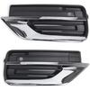 1pc Left/Right Car Front Lower Bumper Grilles Trim Chrome Cover 31663539 31663514 Compatible For Volvo XC90 2020 2021 2022 2023 2024 Parts(Left 1pc)