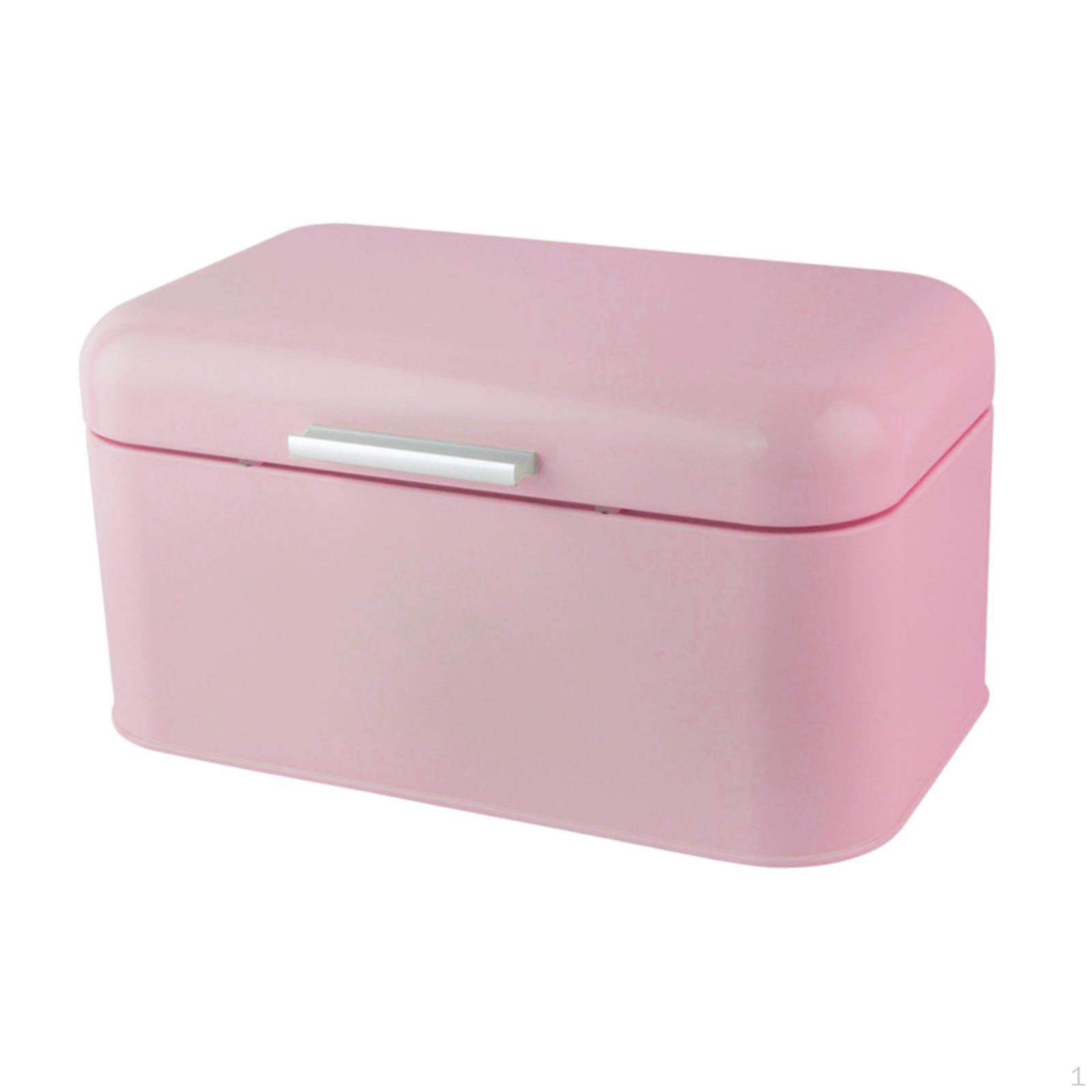 

Bread Box Organizer for Home Use, Portable Living Room Storage pink