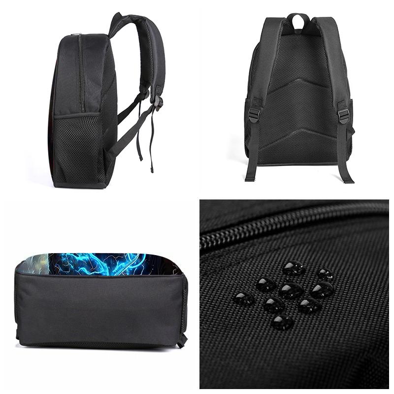 Rose Plus Flower Printing Single Layer Knapsack for Boys and Girls Best Gifts 2D Flat Animated Schoolbags for Children