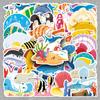 50 Ocean Series Cute Animal Stickers - Waterproof & Colorful for Phone Cases & Luggage