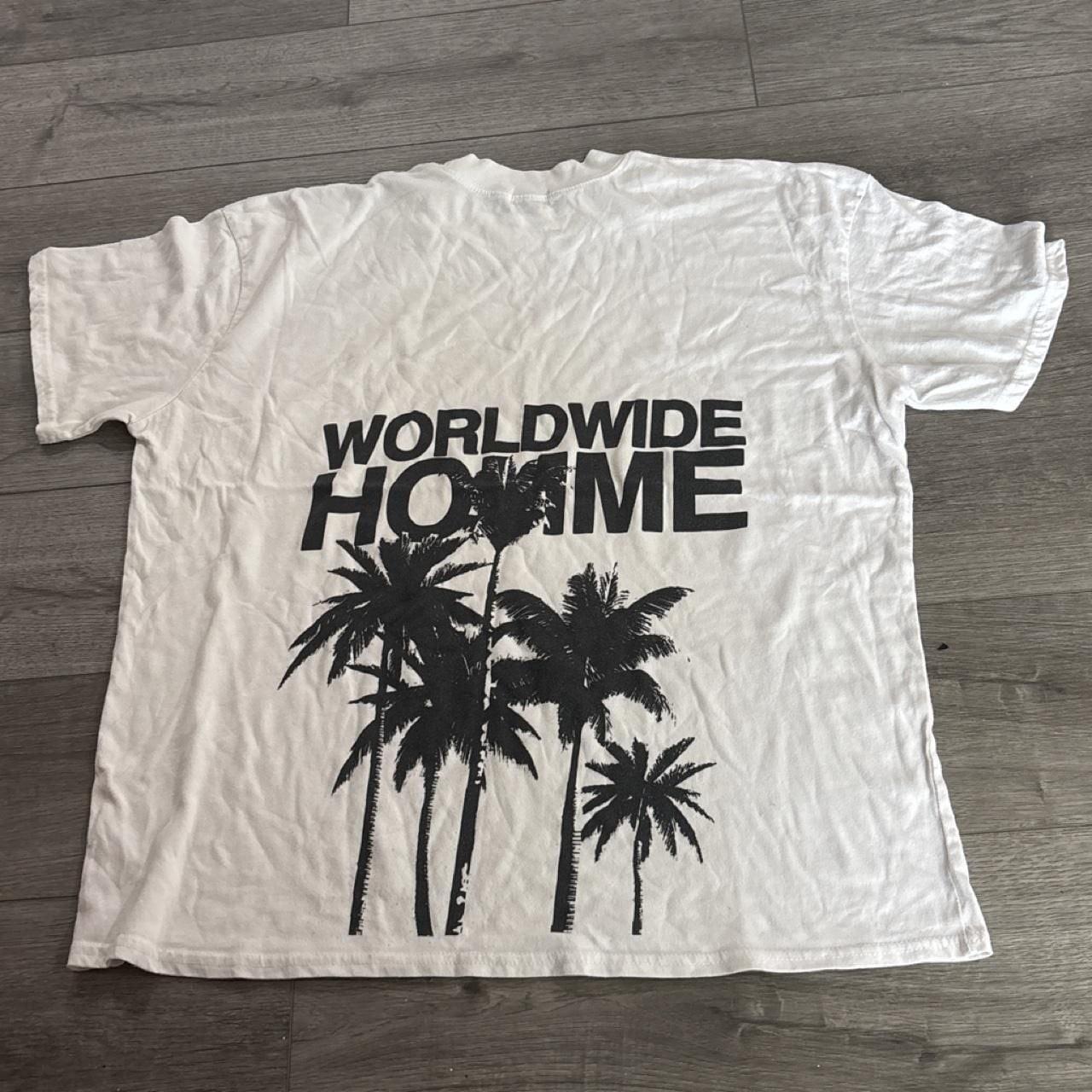 Worldwide Homme Palm Tree Graphic T-Shirt Unisex T-Shirt XXL