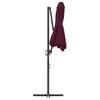 Sun Umbrella Bordeaux Red 372 X 198 X 243 Cm