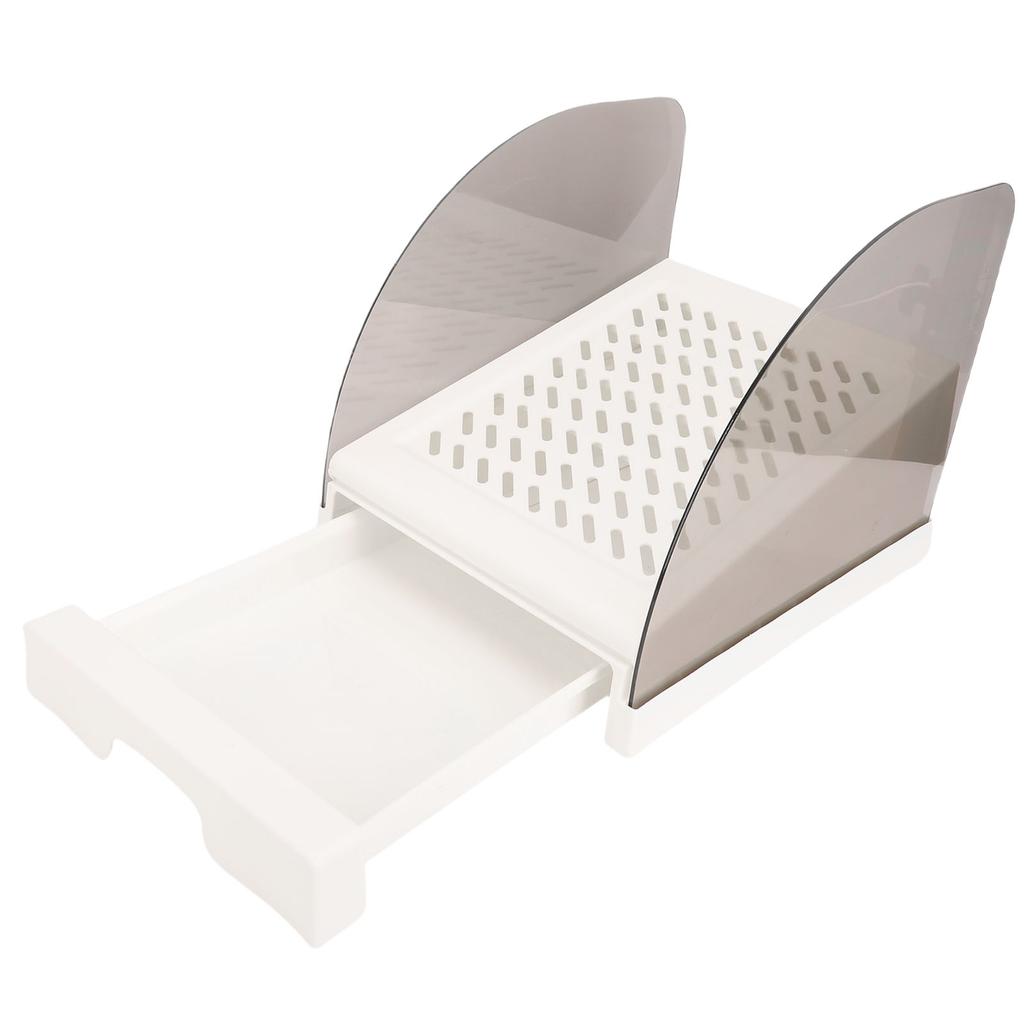 Cat Litter Ramp with Drawer Baffles   Height Elevated Litter Box Step Stool Anti Tracking Easy To Clean