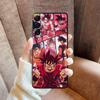 Black Soft Phone Cover Case for Samsung Galaxy A22 A52 A32 A23 A53 A35 A36 A24 A55 A25 A71 A26 A72 A41 A51 A73 Anime DragonS