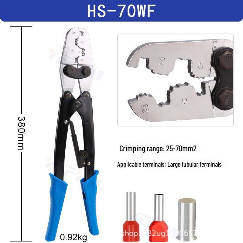 Multipurpose Needle-Shaped Crimping Pliers for 10-150 Mm² Terminals