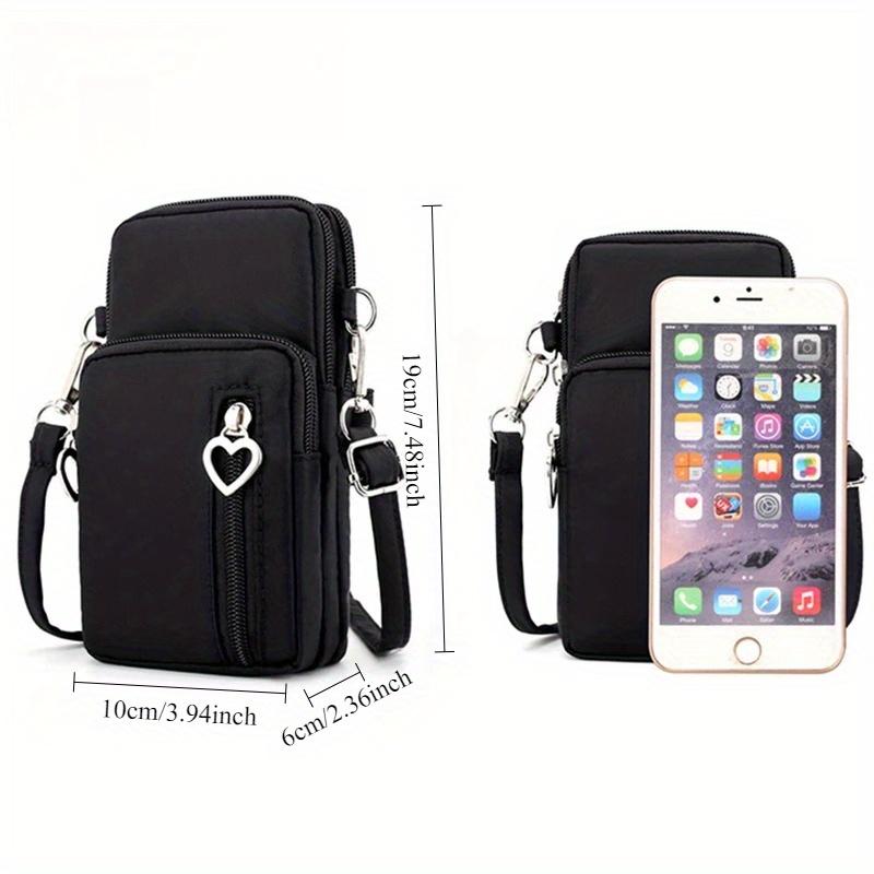 Crossbody Bag For Women Waterproof Nylon Multifunction Casual Small Pouch Fashionable Mobile Phone Bag Sport Purse Minimalist Style Arm Bag