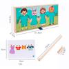 Wooden Kids Clothes Drying Dress-Up Puzzle Jigsaw Montessori Games Toys Thinking Games Educational Matching Sorting Toys Gifts