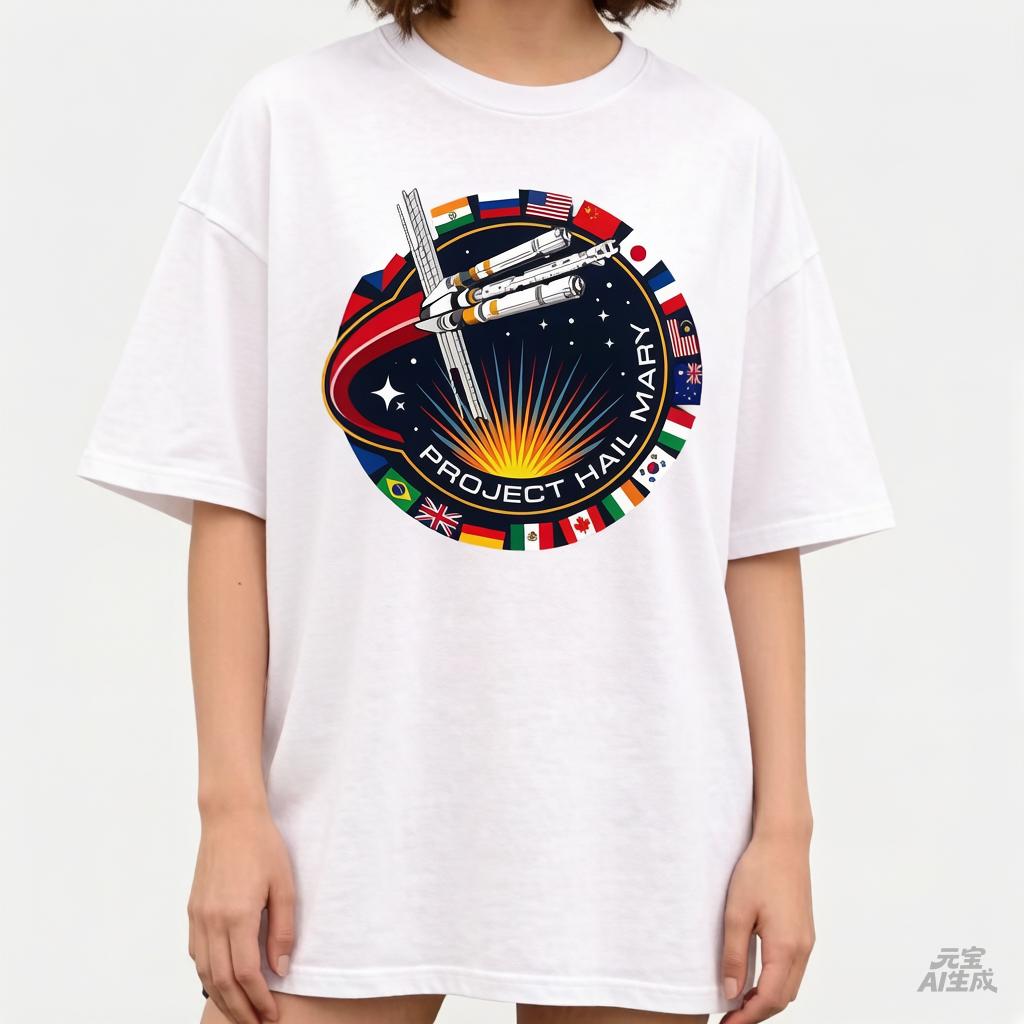 2026 Project Hail Mary Ryland Grace Rocky Graphic 100Cotton Unisex Shirt Summer New Fashion Unisex Oversized Tshirt Fan Gift