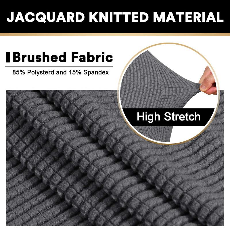 Stretch Jacquard Dining Room Chair Slipcovers Parsons Chair Covers Removable Washable Kitchen Chair Covers Protector