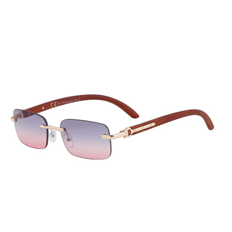 JYL TS Women's Retro Small-Frame Rimless - Trendy Fashion Sun Eyewear LB7838 ZZC-160053