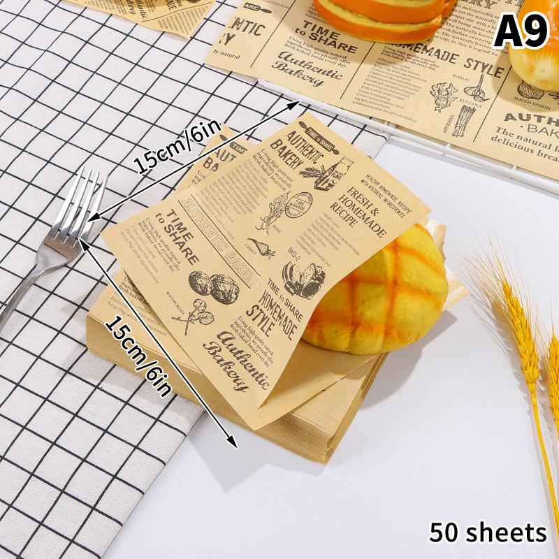 

10/20/50 листов упаковочной бумаги для пищевых продуктов, дизайн газеты, сэндвич, бургеры, картофель фри, жареная пищевая упаковочная бумага, коврик для тарелок, вощеная бумага с маслом