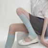 Women Spring Summer Sweet Ruffled Trim Calf Socks Leg Cover Japanese Style Frilly Slouch Socks Thin Middle Tube Stocking